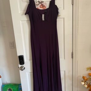 R & M Richards Deep Purple Maxi Dress